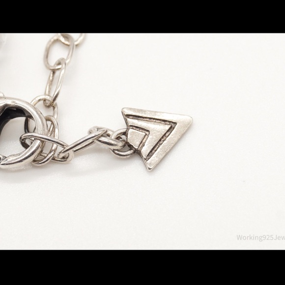 Silpada .925 stamped Rare Vintage Sterling Silver silver pearl, crystal … - Picture 13 of 14